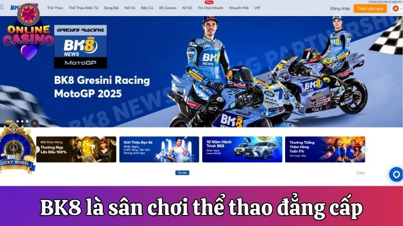 BK8 là sân chơi thể thao đẳng cấp thị trường