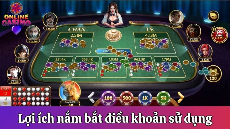 Nắm bắt điều khoản sử dụng trang Casino Online có lợi ích gì?